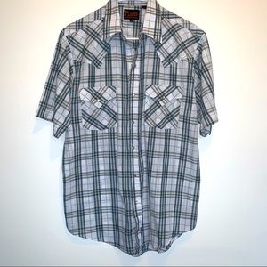 Vintage Plains Men's Western Button Up